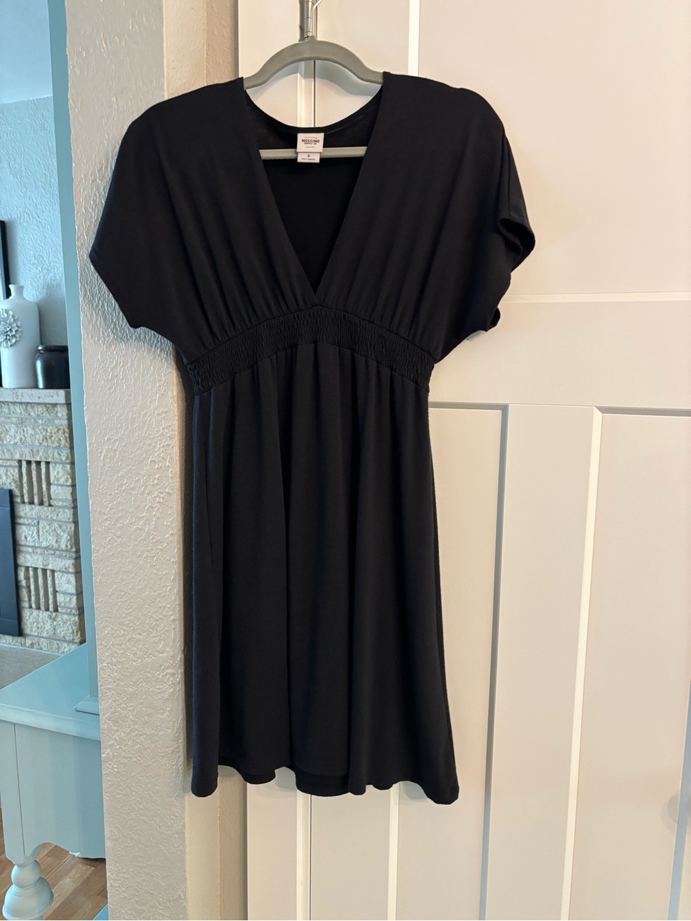 Mossimo Supply Co. Black V-Neck Empire Waist Dress